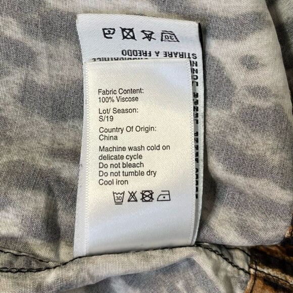 R13 Smoking Robe with Piping in Leopard Small - Picture 15 of 16